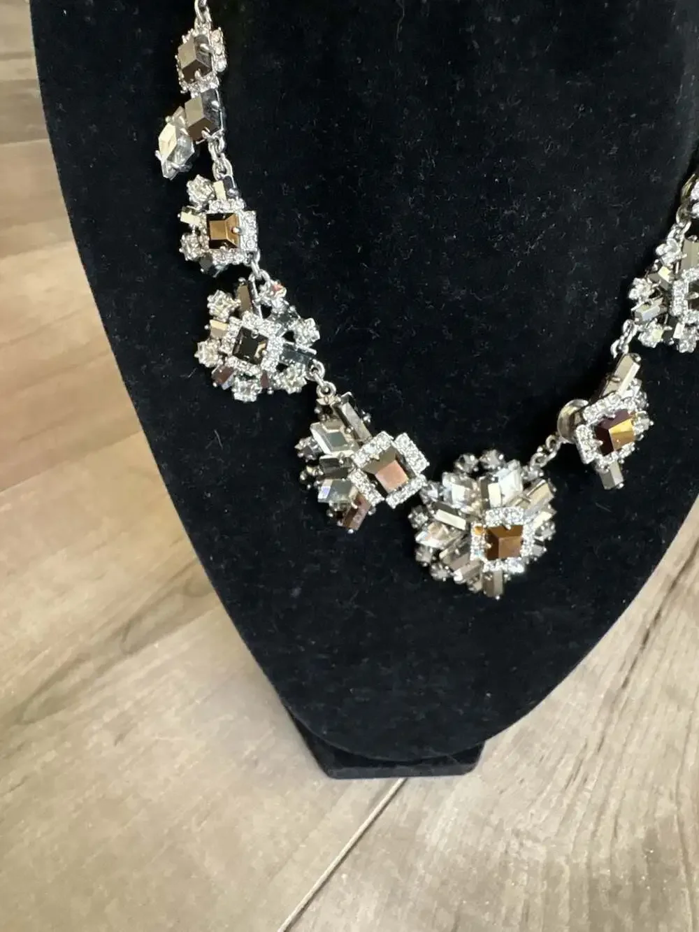 Kate Spade New York Statement Crystal Cluster Bib Necklace